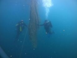 Çanakkale'de 500 bin metrekare alan taranarak 16 bin metrekare hayalet ağ çıkarıldı