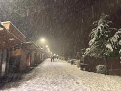 Ordu’nun seyir terası Boztepe beyaza büründü