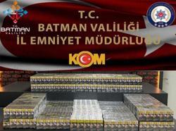 Batman'da bin 940 paket kaçak sigara ele geçirildi