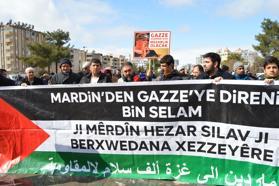 Mardin’de İsrail protestosu