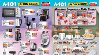 20 MART PERŞEMBE A101 ALDIN ALDIN İNDİRİMLERİ! 🛒 A101 20 Mart Perşembe aktüel kataloğunda hangi ürünler satışa sunulacak? Buharlı Temizleyici Mop, Katlanabilir Cezve, Çay Makinesi, Çelik Kettle...