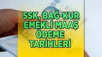 EMEKLİ 2025 MAAŞ ÖDEME TARİHLERİ | SSK, Bağ-Kur, Emekli Sandığı (4A, 4B, 4C) maaş ödemeleri başladı mı? Tahsis numaralarına göre SSK, Bağ-Kur emekli maaş ödeme tarihleri...