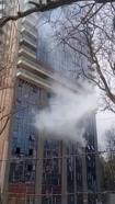 İstanbul - Sarıyer'de 25 katlı otel inşaatının dış cephesinde çıkan yangın söndürüldü