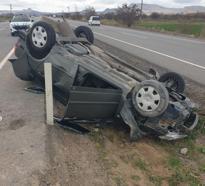 Kayseri'de otomobil takla attı: 4 yaralı
