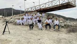 Öğrenci ve öğretmenler, Burdur Gölü için klip çekti