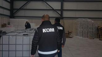 Kocaeli'de 12 ton sahte alkol ele geçirildi