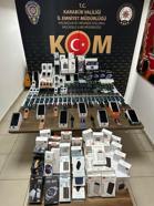 Karabük'te gümrük kaçağı elektronik ürünler ele geçirildi