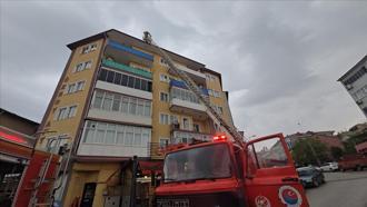 Karabük'te 6 katlı binada çıkan yangın söndürüldü