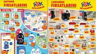 ŞOK 7-13 Mayıs Haftanın Fırsatları kataloğu satışta! ŞOK Market 7-13 Mayıs aktüel kataloğunda hangi ürünler satışa sunuldu? 2'li Kahve Makinesi, Kapsül Kahve Makinesi, Saç Şekillendirme Cihazı, Kadın Pijama Takımı, Buharlı Temizlik Makinesi...