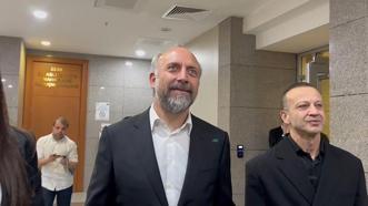 Halit Ergenç ve Rıza Kocaoğlu adliyeye geldi