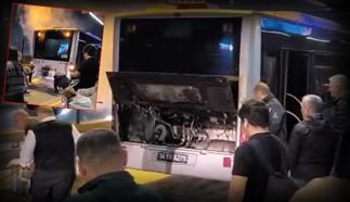 Kağıthane'de korku dolu anlar! Metrobüste yangın çıktı