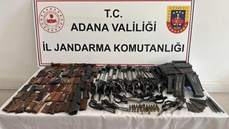 Ceyhan'da tabanca imalatı yapılan atölyeye baskın