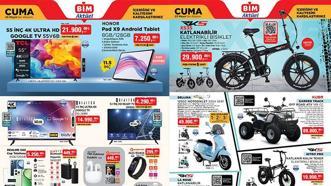 23 MAYIS CUMA BİM AKTÜEL İNDİRİMLERİ! 📢 BİM 23 Mayıs Cuma aktüel kataloğunda bu hafta hangi ürünler satışa çıkacak? ATV, 26 Jant Amörtisörlü Bisiklet, Plaj Çantası, Plaj Havlusu, Şişme Bot...