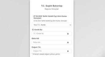 Sağlık Bakanlığı Kura Sonuçları Sorgulama Ekranı: (iscisonuc sağlık gov tr) 2025 Sağlık Bakanlığı Sürekli İşçi Alımı Kura Sonuçları Nereden, Nasıl Sorgulanır?