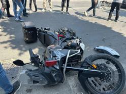 Düzce'de otomobille çarpışan motosikletteki 2 polis yaralandı
