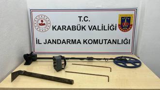 Karabük'te kaçak kazı yapan 5 kişi suçüstü yakalandı