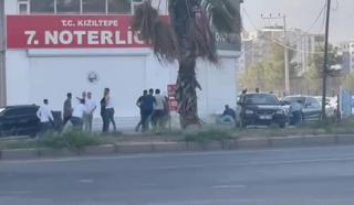 Mardin'de 2 grup arasında silah, sopa ve taşlı kavga kamerada; 4 yaralı