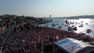 İstanbul- Üsküdar'da 'Özgür Gazze Mitingi' düzenlendi