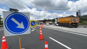 Dikkat! TEM'de 4 gün boyunca trafik tek şeritten sağlanacak