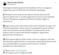 Bakanlıktan 'Harita ve Navigasyon Uygulaması Geliştirme Projeleri Çağrısı'