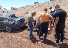 Gercüş'te otomobil takla attı: 2 yaralı