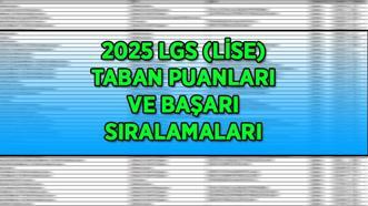 LİSE 2025 TABAN PUANLARI | Fen Lisesi, Anadolu Lisesi, Anadolu İmam Hatip Lisesi İstanbul-Ankara-İzmir taban puanlar ve başarı sıralamaları...