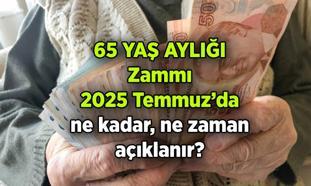 65 Yaş aylığı zammı ne kadar, ne zaman açıklanacak? 2025 Temmuz'da yaşlılık maaşı kaç TL olur? İşte tahmini oran