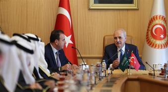 TBMM Başkanı Kurtulmuş, Suudi Arabistan-Türkiye Parlamentolar Arası Dostluk Grubu Başkanı'nı kabul etti