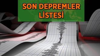 BUGÜNKÜ SON DEPREMLER LİSTESİ! Az önce deprem mi oldu, nerede, kaç şiddetinde? Kandilli Rasathanesi/AFAD son depremler (4 Temmuz)