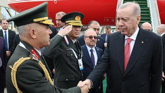 Cumhurbaşkanı Erdoğan, Ekonomik İşbirliği Zirvesi için Hankendi’de