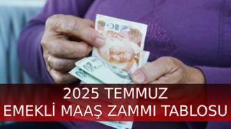 EMEKLİ MAAŞ ZAMMI TABLOSU 2025 SON DAKİKA: SSK-BAĞKUR Temmuz emekli zammı ile yeni en düşük emekli maaşı ne kadar oldu?