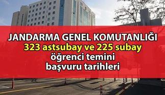 JANDARMA GENEL KOMUTANLIĞI 323 astsubay 225 subay öğrenci alıyor! İşte başvuru şartları ve tarihleri