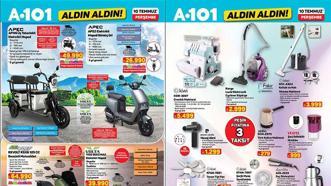 YEPYENİ A101 AKTÜEL KATALOĞU 10 TEMMUZ | A101 Aldın Aldın 10 Temmuz Perşembe aktüel kataloğunda peşin fiyatına 3 taksit fırsatı! Buzdolabı, Ankastre Set, Overlok Makinesi, Dijital Hava Kompresörü...