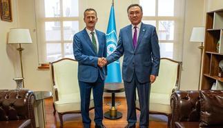 SSB Başkanı Görgün, TDT Genel Sekreteri Omuralıev ile görüştü