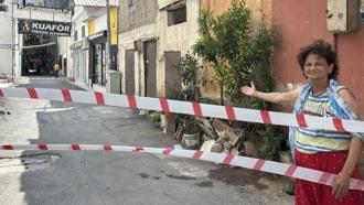 Yol çöktü, evler yıkılmak üzere! Bir ilçe korku dolu günler yaşıyor