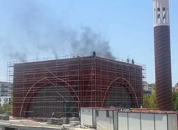 Batman’da camii inşaatında çıkan yangın söndürüldü