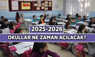 Okullar ne zaman açılacak, ilk ders zili hangi gün çalacak? 2025-2026 Okullardaki ara tatiller, 15 tatil ve kapanış tarihi...