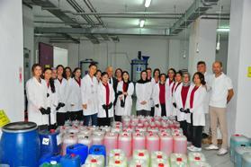 Fabrika gibi okul; temizlik malzemesi üretip yıllık 2 milyon lira elde ediyorlar