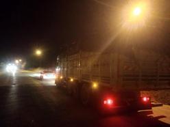 Edirne'de taşıma sınırını aşan kamyon işletenine 51 bin lira ceza