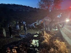 Mardin'de takla atan otomobildeki 3 kişi yaralandı