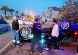 Mardin’de takla atan otomobildeki 4 kişi yaralandı