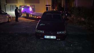 Karabük'te polisin "dur" ihtarına uymayan alkollü sürücü kovalamacayla yakalandı