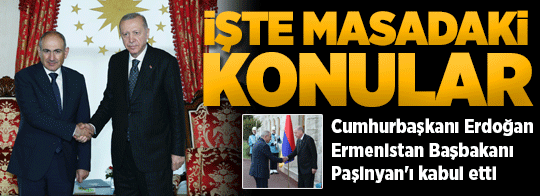 SON DAKİKA! Cumhurbaşkanı Erdoğan Ermenistan Başbakanı Paşinyan'ı kabul etti
