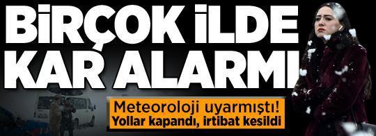 Meteoroloji uyarmıştı! Kar felaketi: Yollar kapandı, irtibat kesildi