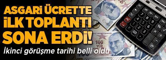 Son dakika: Asgari ücrette ilk toplantı sona erdi! İkinci toplantı için tarih belli oldu