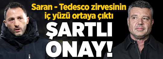 Fenerbahçe'de Tedesco'ya şartlı onay!