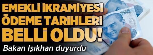 Son dakika: Kurban Bayramı emekli ikramiyesi ödeme tarihleri belli oldu