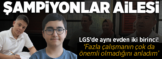 LGS'de şampiyonlar belli oldu! 452 öğrenci 500 tam puan aldı