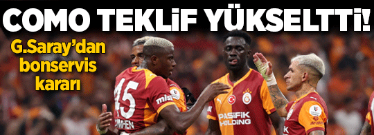 Como, Galatasaraylı yıldız için fiyat artırdı! Bonservis için son karar