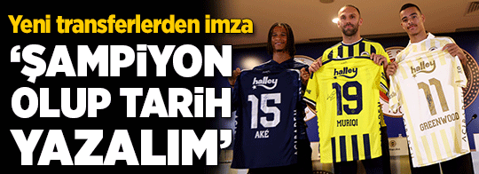 İmza töreni düzenlendi: Şampiyon olup tarih yazalım